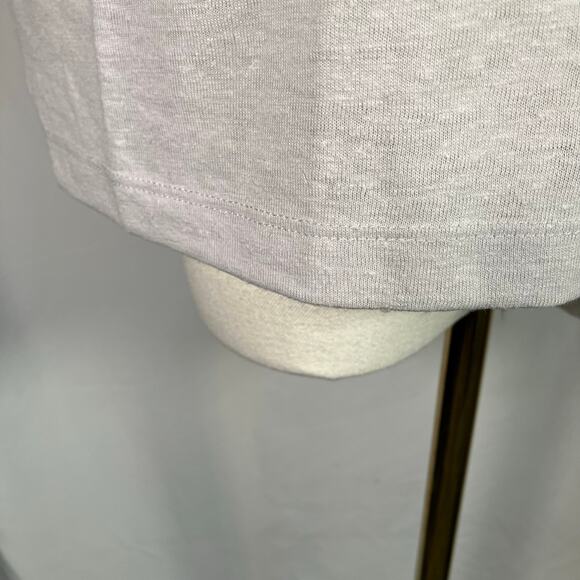 New Hoodlamb by Hemp Tailor Grey Open Back Short Sleeve Top Womens medium - Picture 7 of 14